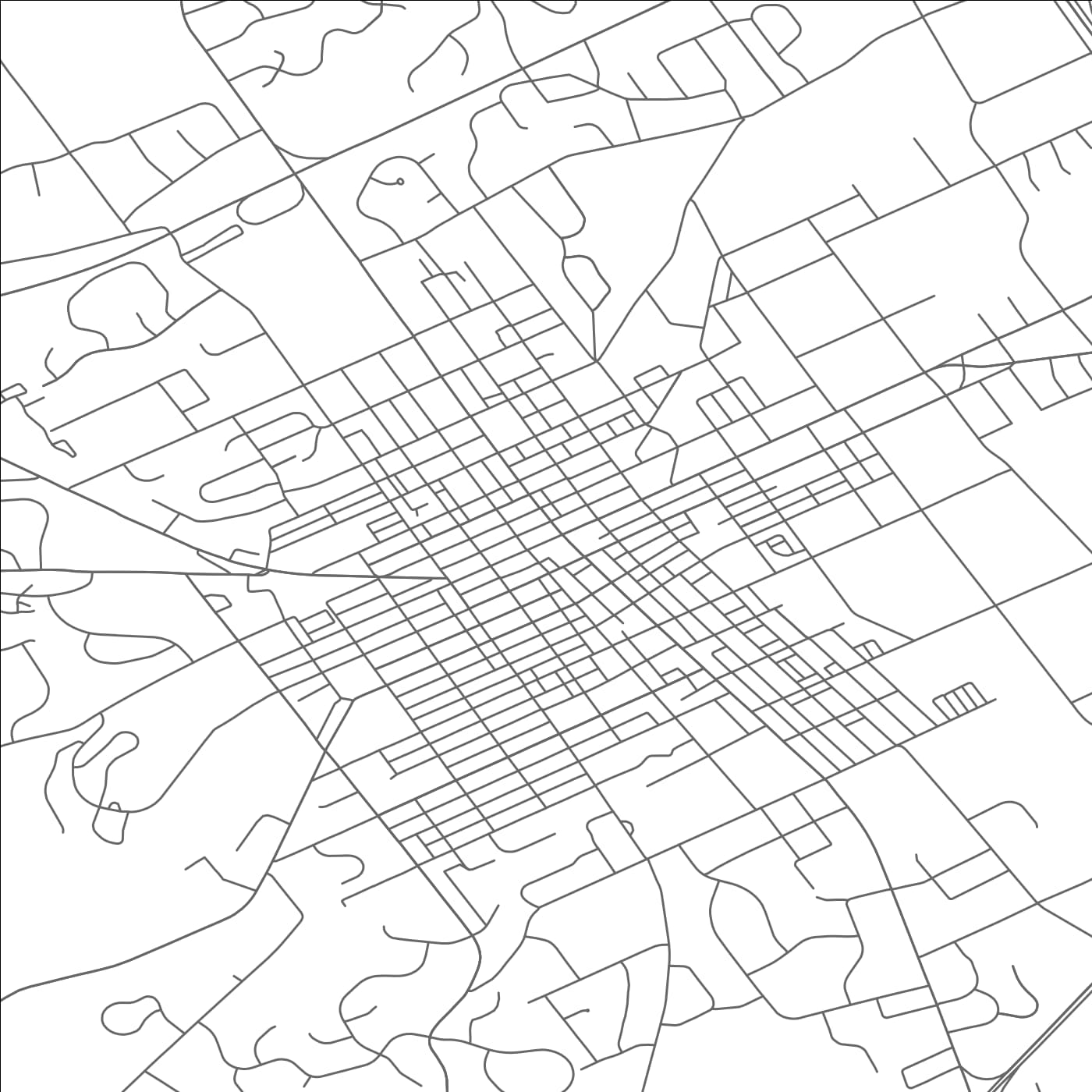 ROAD MAP OF WEST CHESTER, PENNSYLVANIA BY MAPBAKES