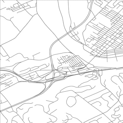 ROAD MAP OF WEST CONSHOHOCKEN, PENNSYLVANIA BY MAPBAKES