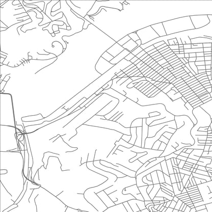 ROAD MAP OF WEST HOMESTEAD, PENNSYLVANIA BY MAPBAKES