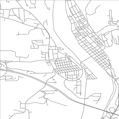 ROAD MAP OF WEST KITTANNING, PENNSYLVANIA BY MAPBAKES