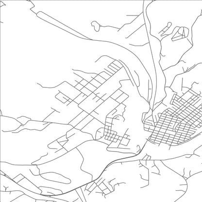 ROAD MAP OF WEST LEECHBURG, PENNSYLVANIA BY MAPBAKES