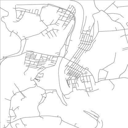 ROAD MAP OF WEST NEWTON, PENNSYLVANIA BY MAPBAKES