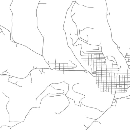 ROAD MAP OF WEST WAYNESBURG, PENNSYLVANIA BY MAPBAKES