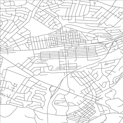 ROAD MAP OF WEST WYOMISSING, PENNSYLVANIA BY MAPBAKES