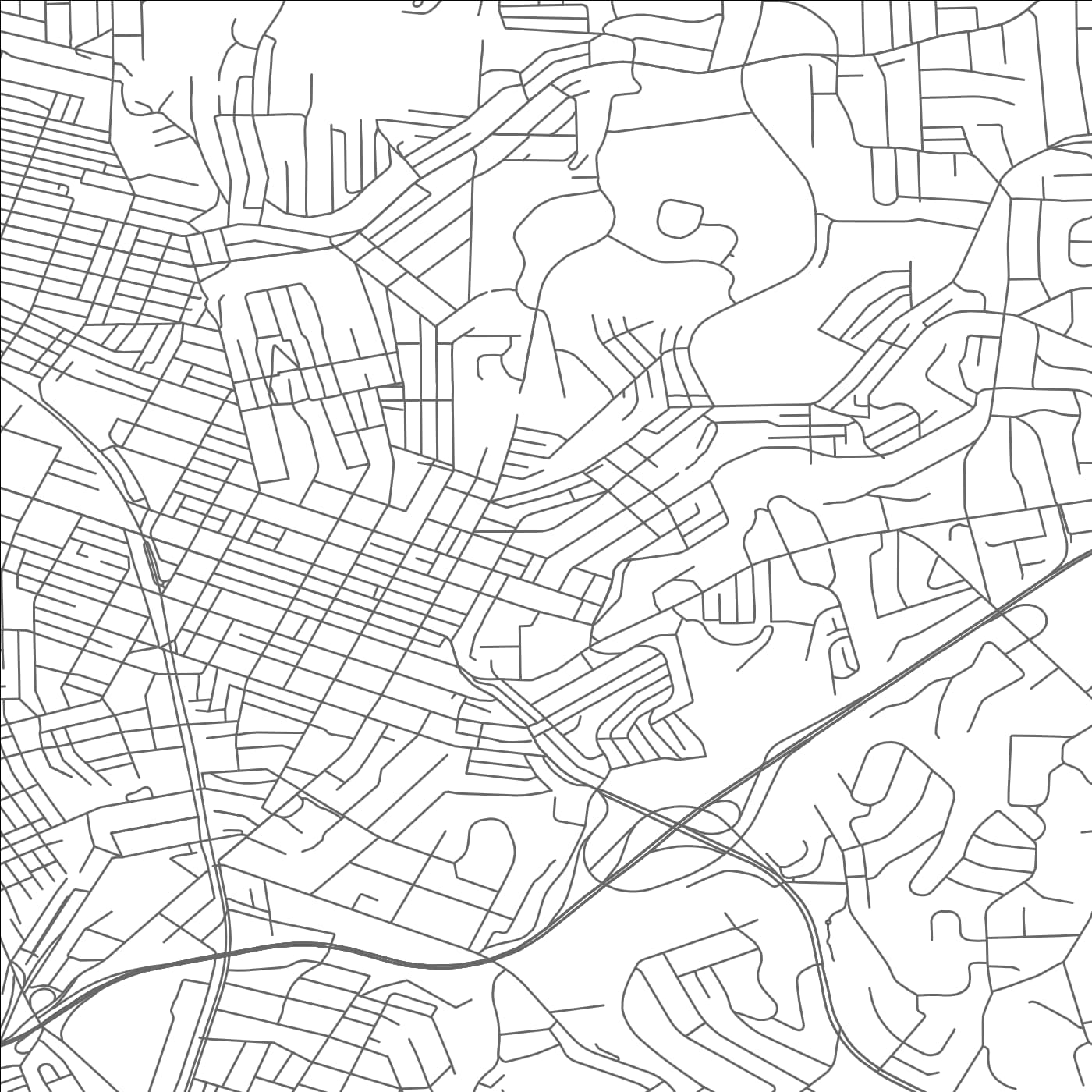 ROAD MAP OF WILKINSBURG, PENNSYLVANIA BY MAPBAKES