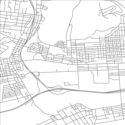 ROAD MAP OF WILLIAMSPORT, PENNSYLVANIA BY MAPBAKES