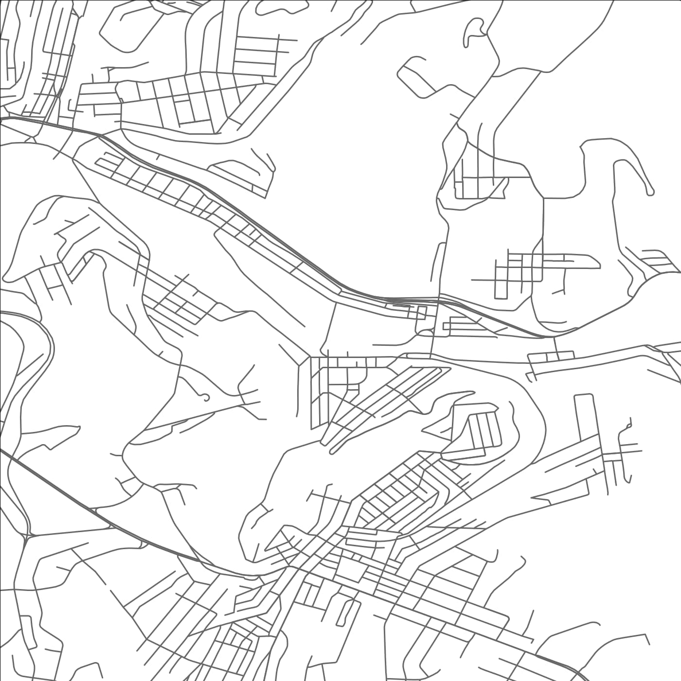 ROAD MAP OF WILMERDING, PENNSYLVANIA BY MAPBAKES