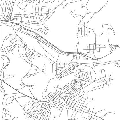 ROAD MAP OF WILMERDING, PENNSYLVANIA BY MAPBAKES