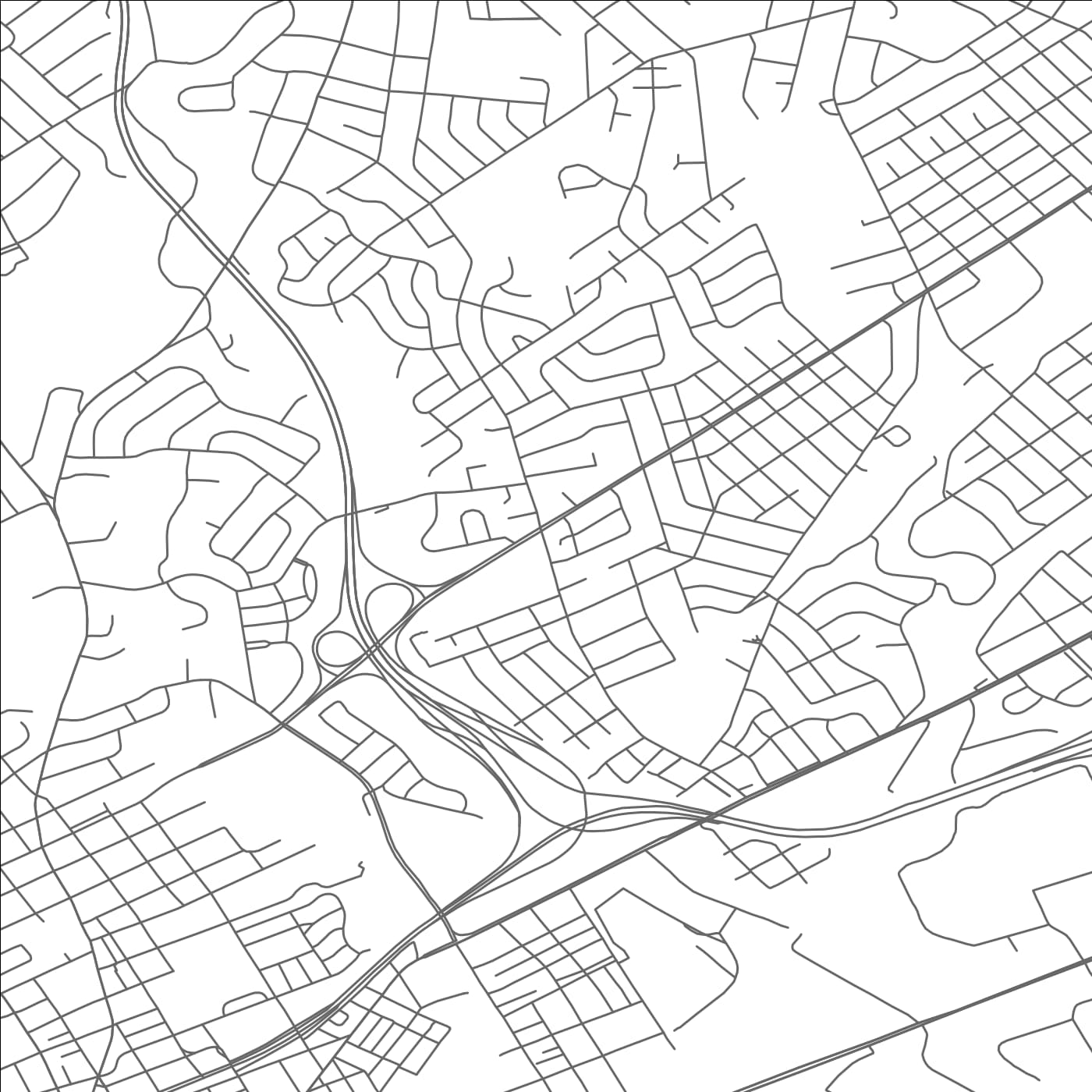 ROAD MAP OF WOODLYN, PENNSYLVANIA BY MAPBAKES