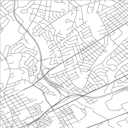 ROAD MAP OF WOODLYN, PENNSYLVANIA BY MAPBAKES