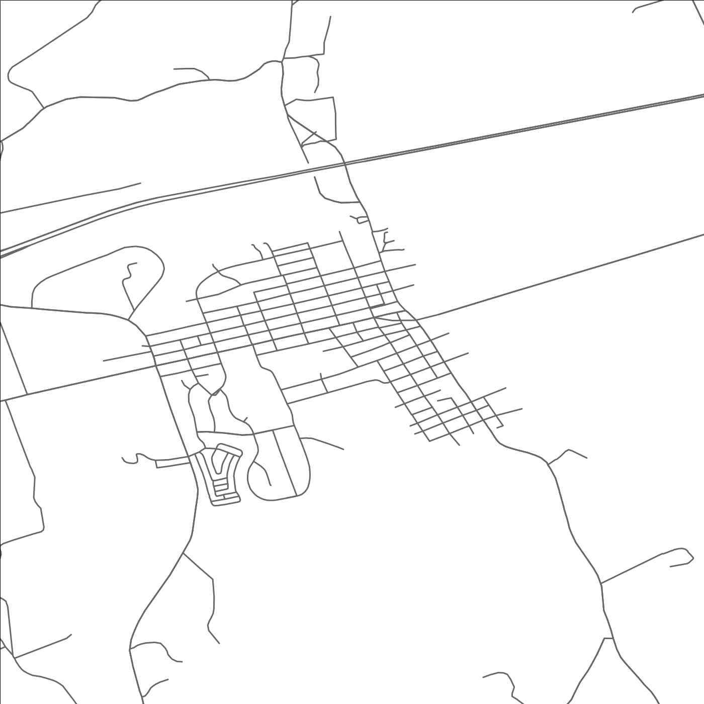 ROAD MAP OF WRIGHTSVILLE, PENNSYLVANIA BY MAPBAKES