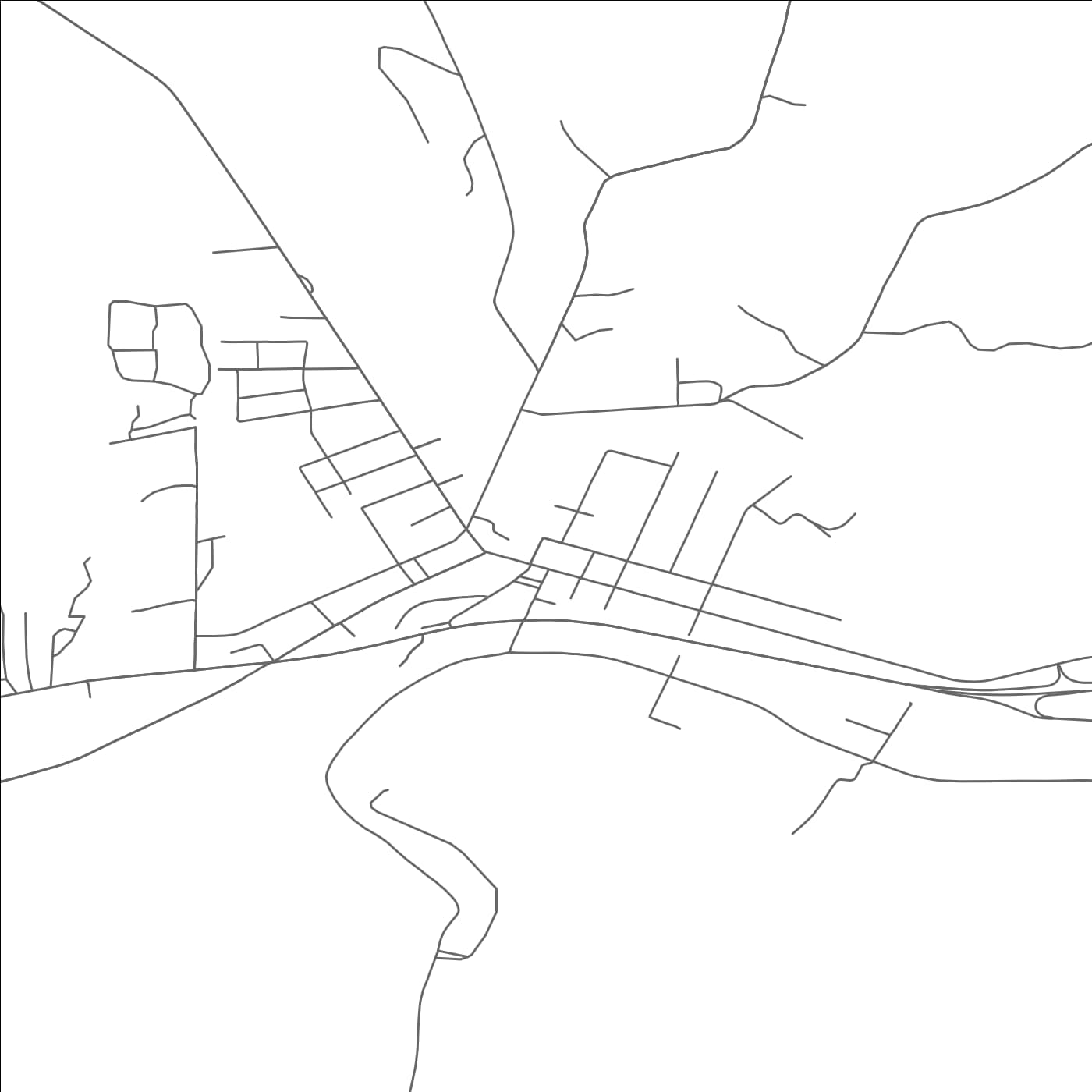 ROAD MAP OF YOUNGSVILLE, PENNSYLVANIA BY MAPBAKES