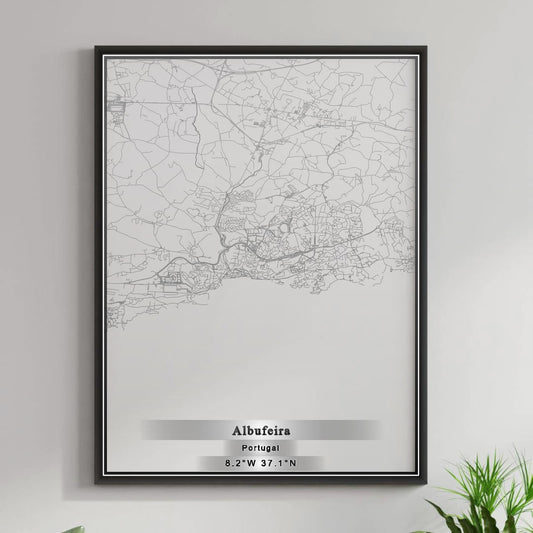 ROAD MAP OF ALBUFEIRA, PORTUGAL BY MAPBAKES