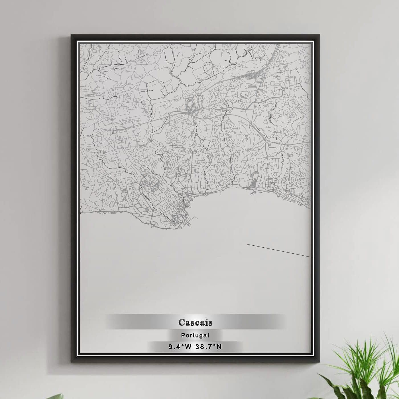 ROAD MAP OF CASCAIS, PORTUGAL BY MAPBAKES