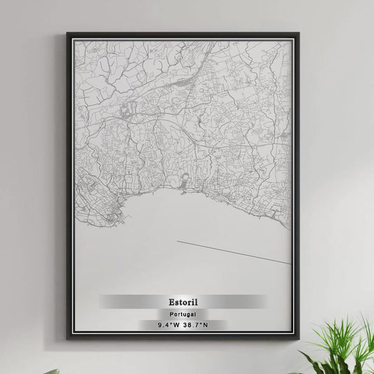 ROAD MAP OF ESTORIL, PORTUGAL BY MAPBAKES