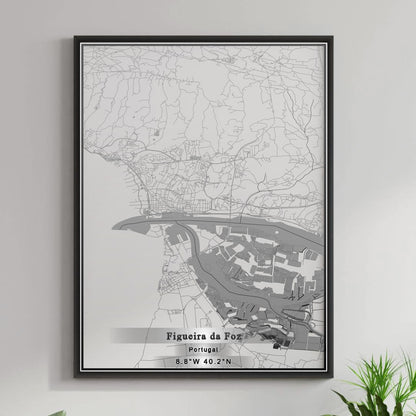 ROAD MAP OF FIGUEIRA DA FOZ, PORTUGAL BY MAPBAKES