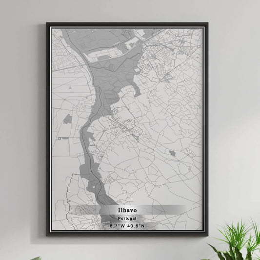 ROAD MAP OF ILHAVO, PORTUGAL BY MAPBAKES