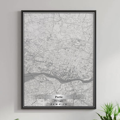 ROAD MAP OF PORTO, PORTUGAL BY MAPBAKES