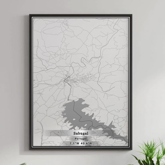 ROAD MAP OF SABUGAL, PORTUGAL BY MAPBAKES