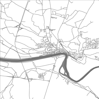 ROAD MAP OF ALCACER DO SAL, PORTUGAL BY MAPBAKES