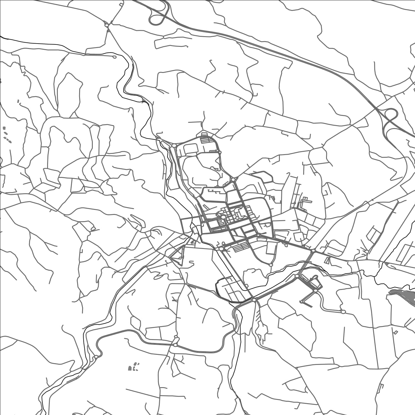 ROAD MAP OF ALCOBACA, PORTUGAL BY MAPBAKES