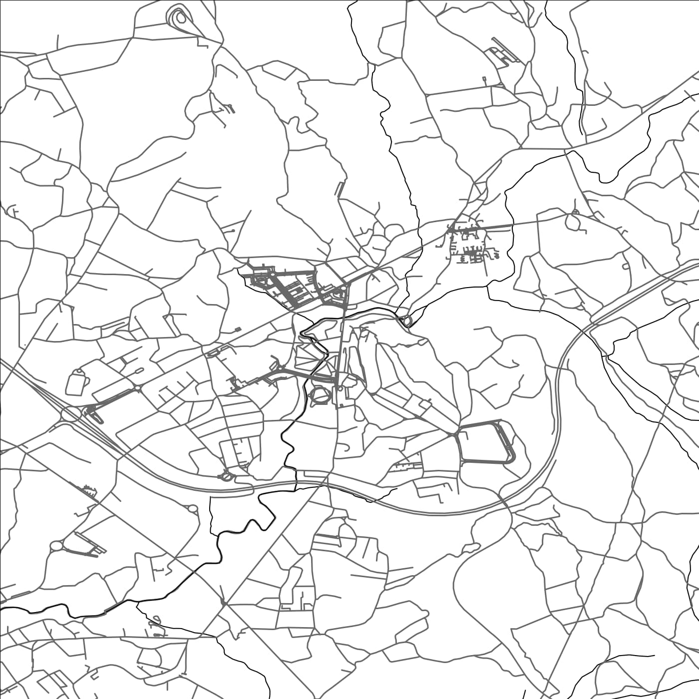 ROAD MAP OF ALFENA, PORTUGAL BY MAPBAKES