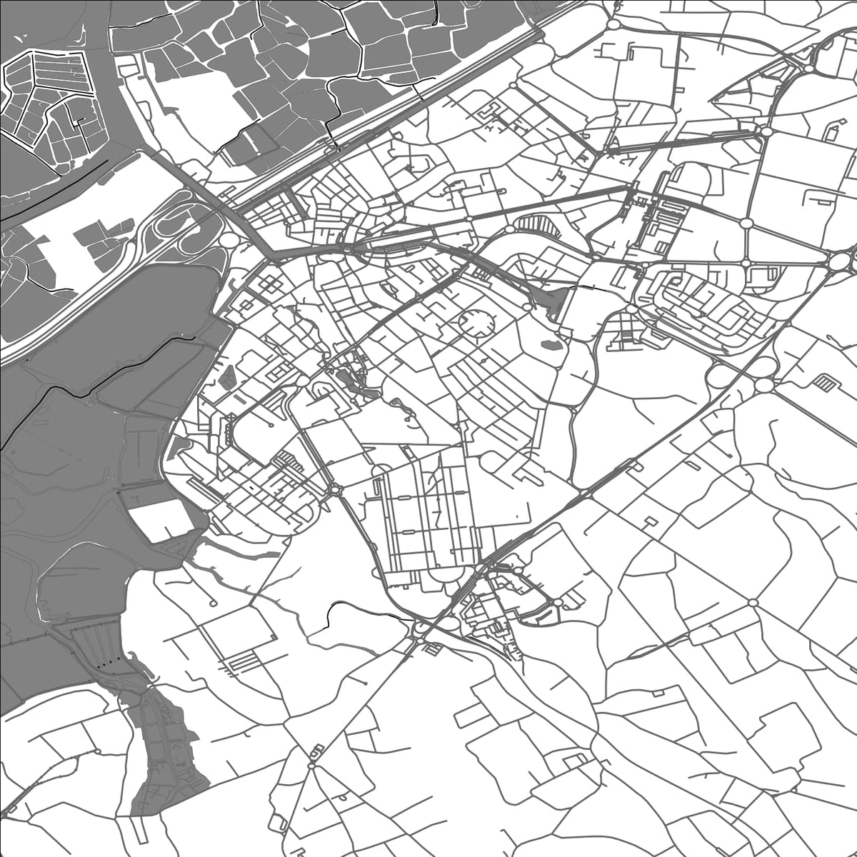 ROAD MAP OF AVEIRO, PORTUGAL BY MAPBAKES