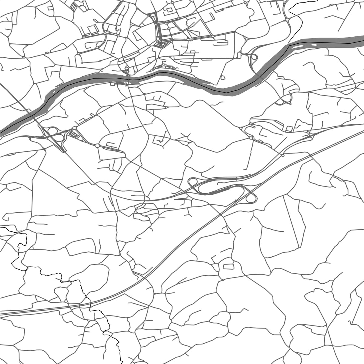ROAD MAP OF BARCELOS, PORTUGAL BY MAPBAKES