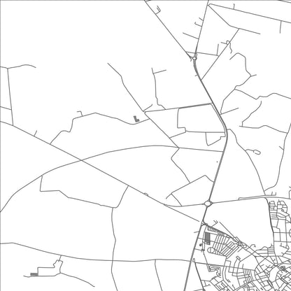 ROAD MAP OF BEJA, PORTUGAL BY MAPBAKES