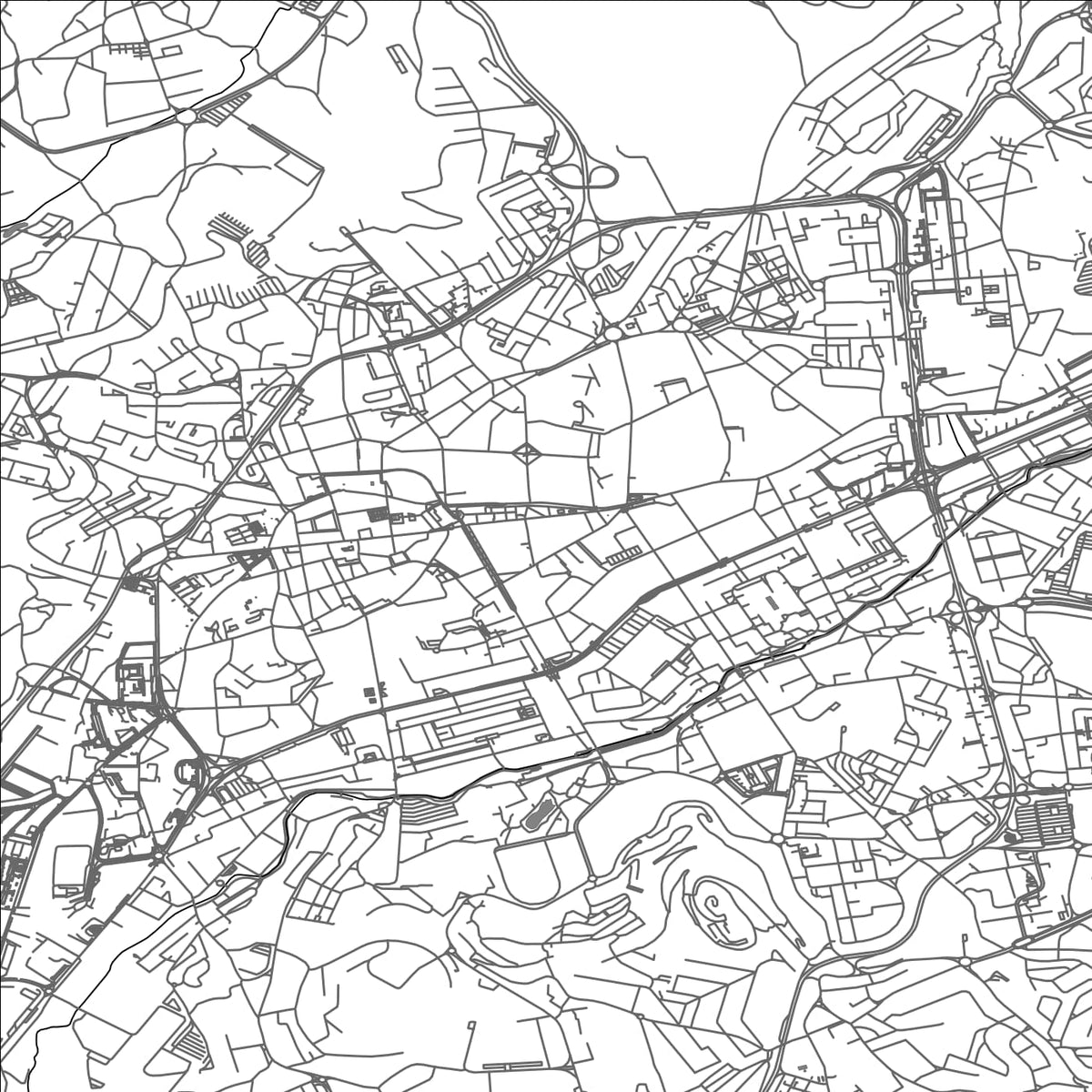 ROAD MAP OF BRAGA, PORTUGAL BY MAPBAKES