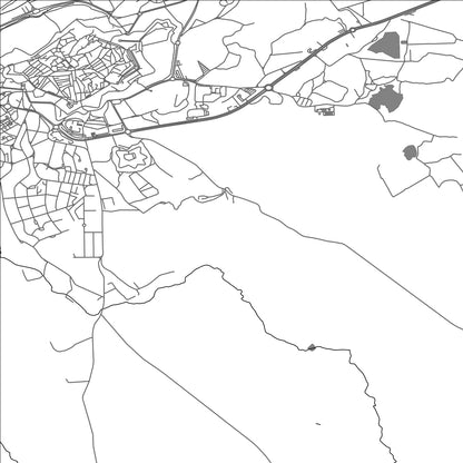 ROAD MAP OF ELVAS, PORTUGAL BY MAPBAKES