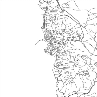 ROAD MAP OF ERICEIRA, PORTUGAL BY MAPBAKES