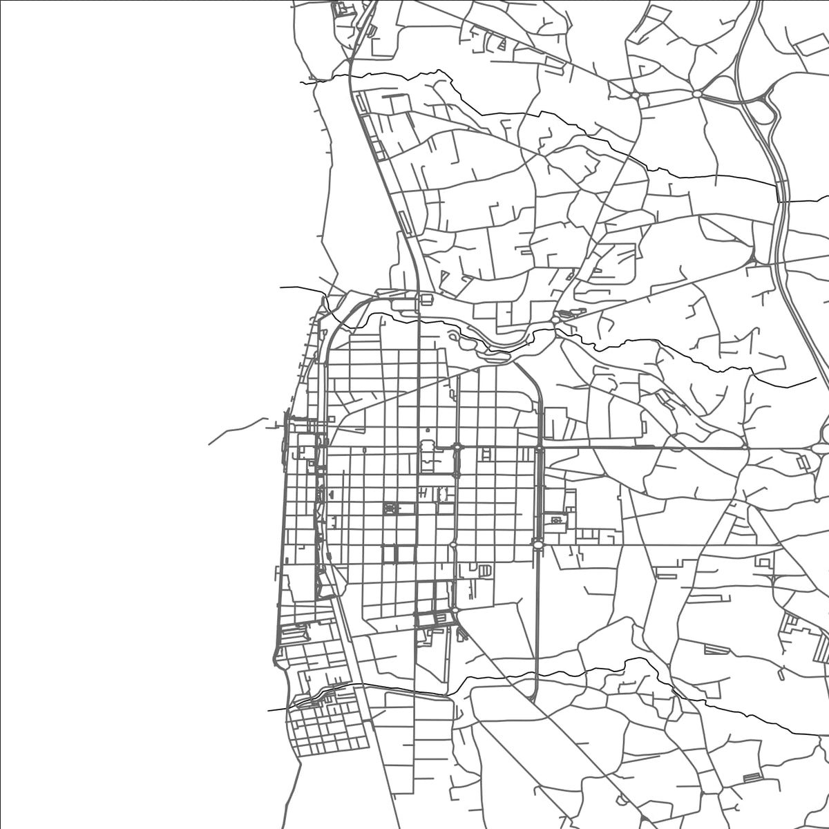 ROAD MAP OF ESPINHO, PORTUGAL BY MAPBAKES