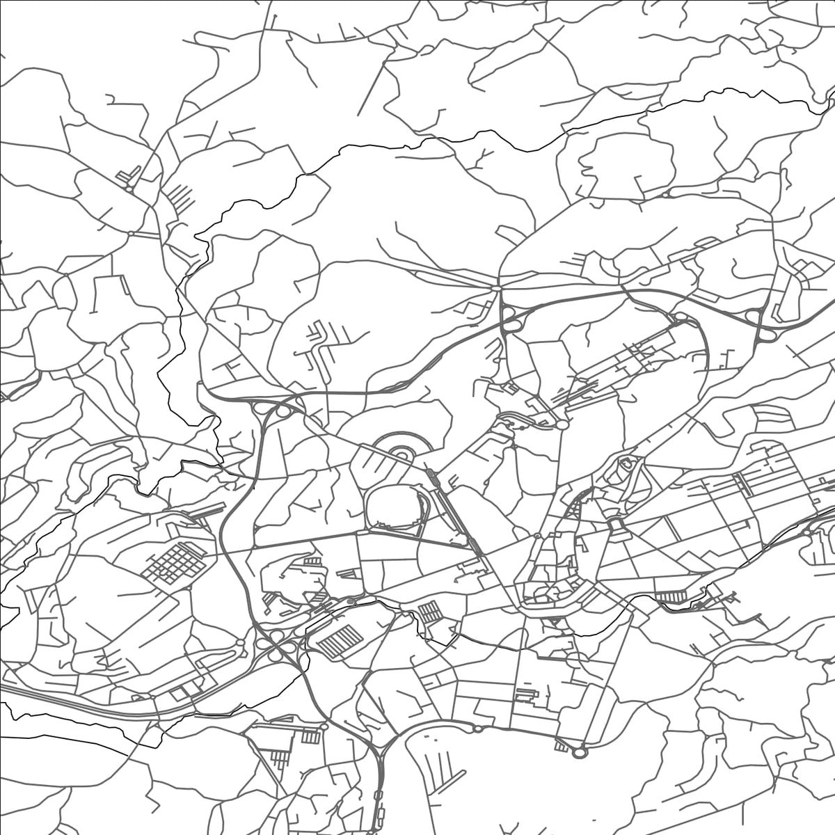 ROAD MAP OF GUIMARAES, PORTUGAL BY MAPBAKES