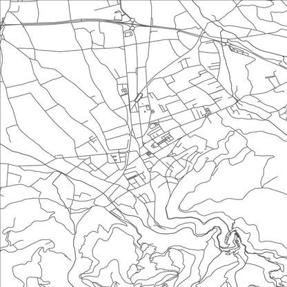 ROAD MAP OF LOUSA, PORTUGAL BY MAPBAKES