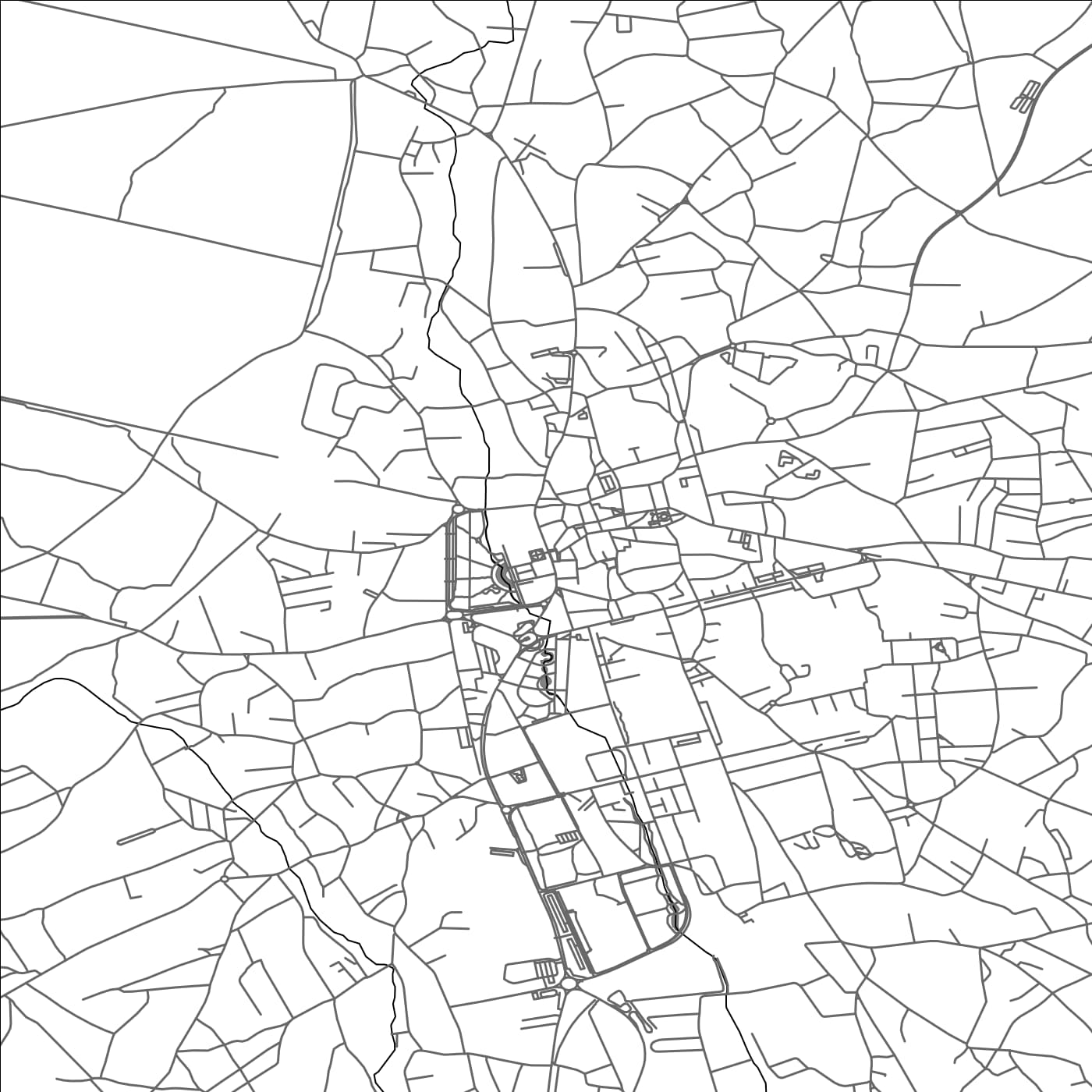 ROAD MAP OF MARINHA GRANDE, PORTUGAL BY MAPBAKES