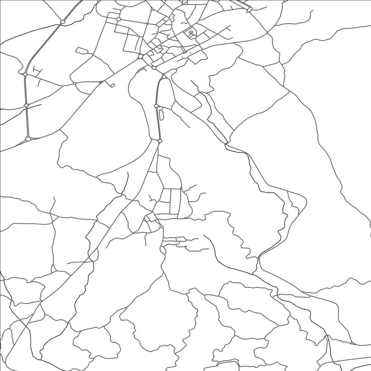 ROAD MAP OF NELAS, PORTUGAL BY MAPBAKES