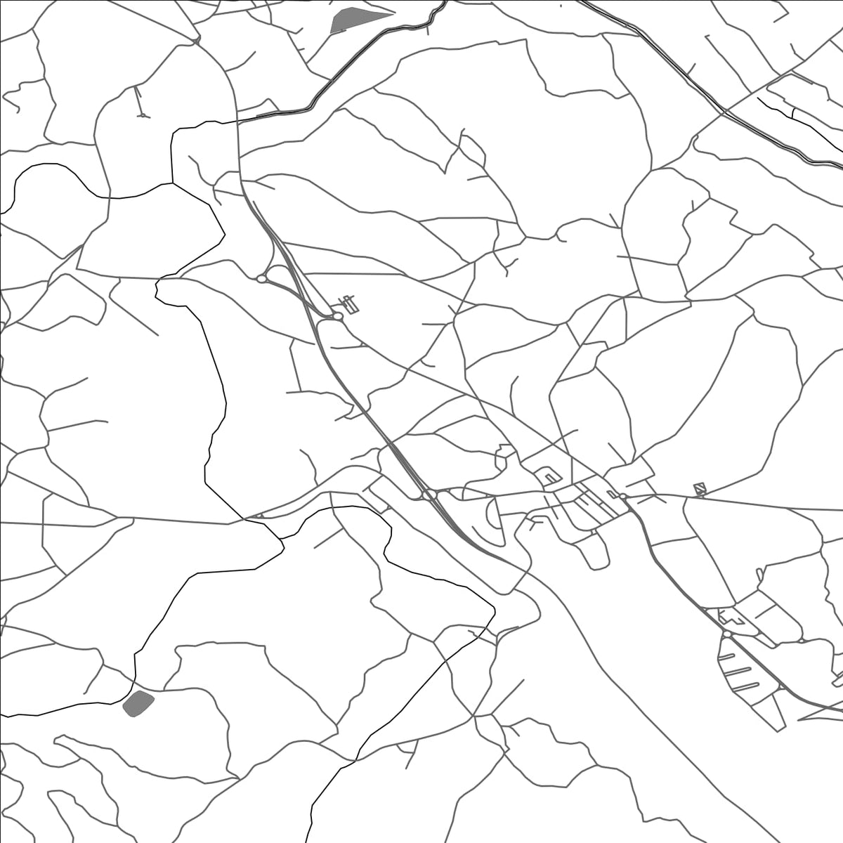 ROAD MAP OF OLIVEIRA DO BAIRRO, PORTUGAL BY MAPBAKES