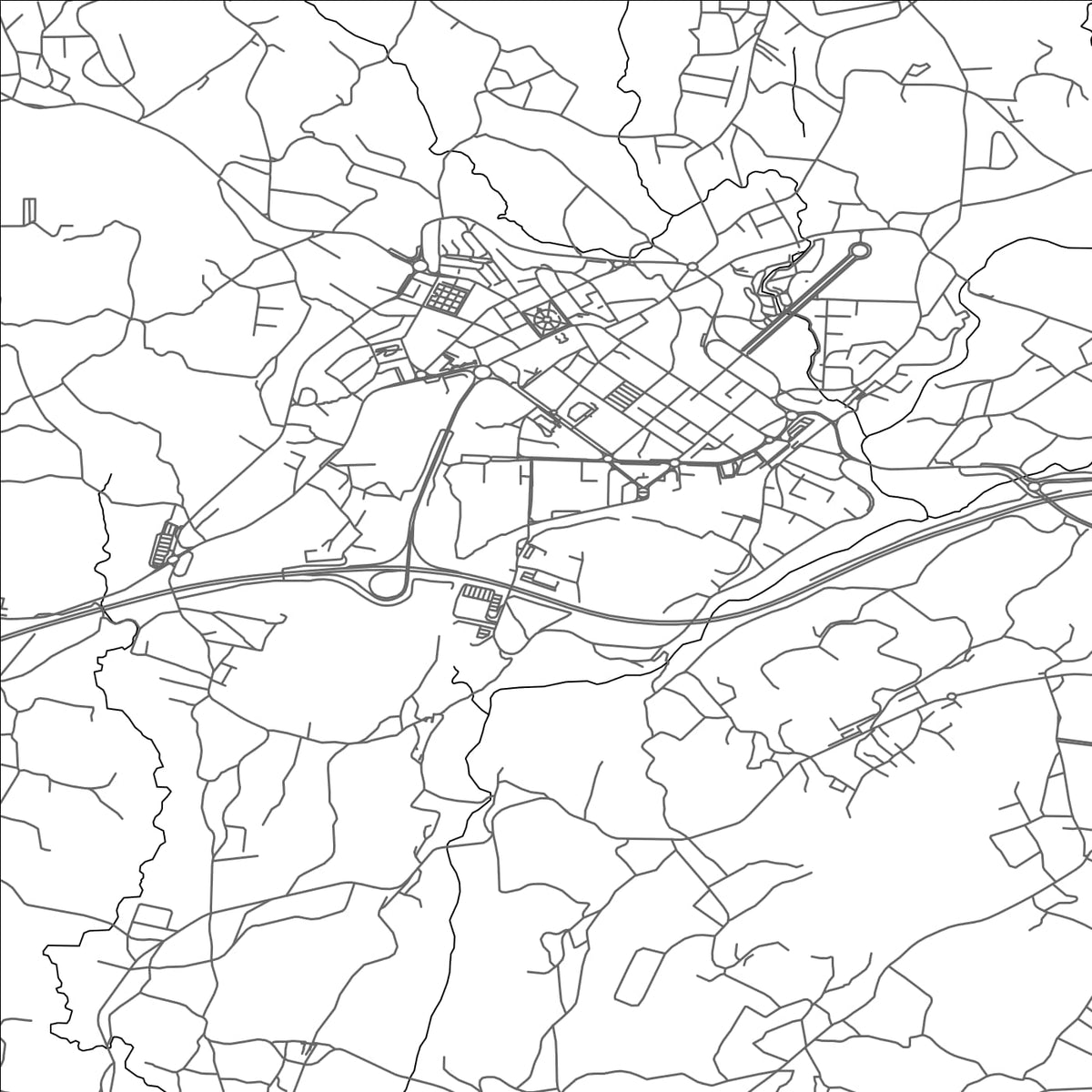 ROAD MAP OF PAREDES, PORTUGAL BY MAPBAKES