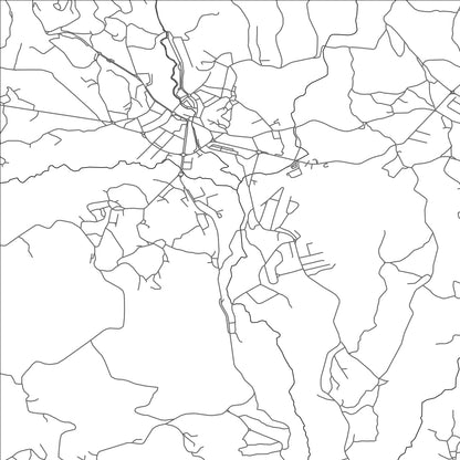 ROAD MAP OF POVOA DE LANHOSO, PORTUGAL BY MAPBAKES