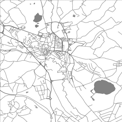 ROAD MAP OF RIO MAIOR, PORTUGAL BY MAPBAKES