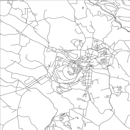 ROAD MAP OF SANTIAGO DO CACEM, PORTUGAL BY MAPBAKES