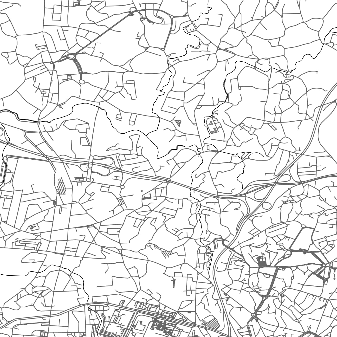 ROAD MAP OF SAO MAMEDE DE INFESTA, PORTUGAL BY MAPBAKES