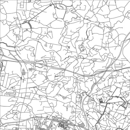 ROAD MAP OF SAO MAMEDE DE INFESTA, PORTUGAL BY MAPBAKES