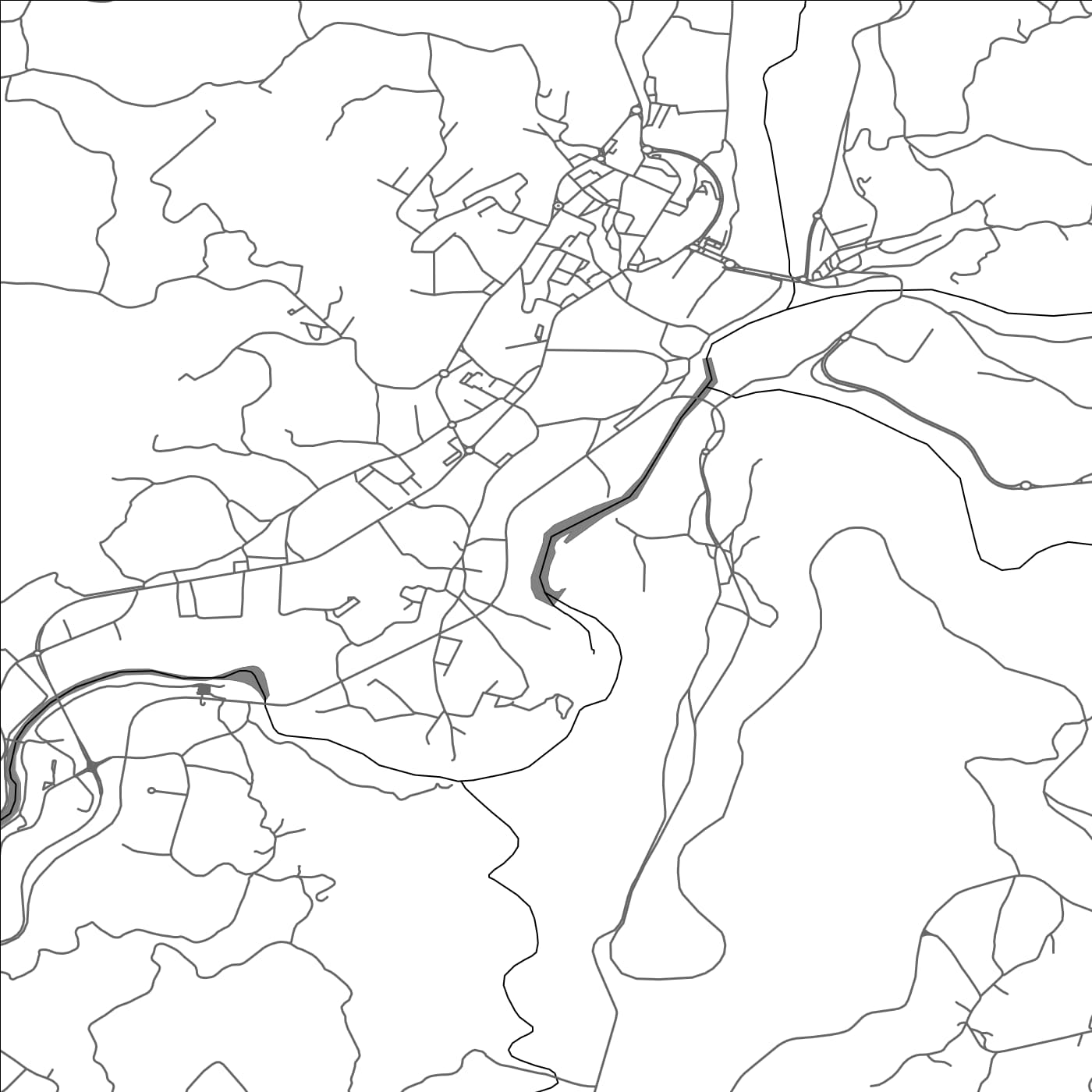 ROAD MAP OF SAO PEDRO DO SUL, PORTUGAL BY MAPBAKES