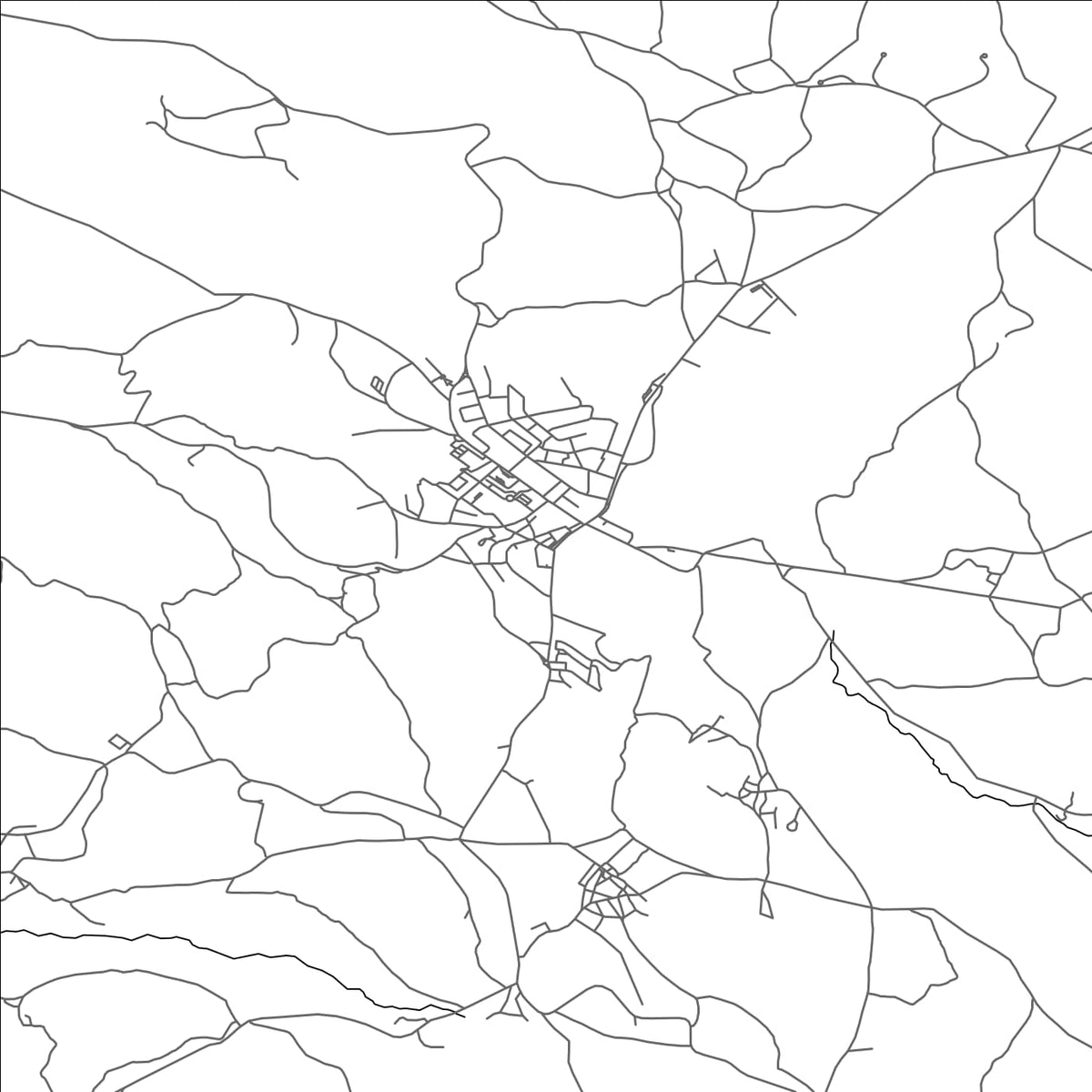 ROAD MAP OF SOBRAL DE MONTE AGRACO, PORTUGAL BY MAPBAKES