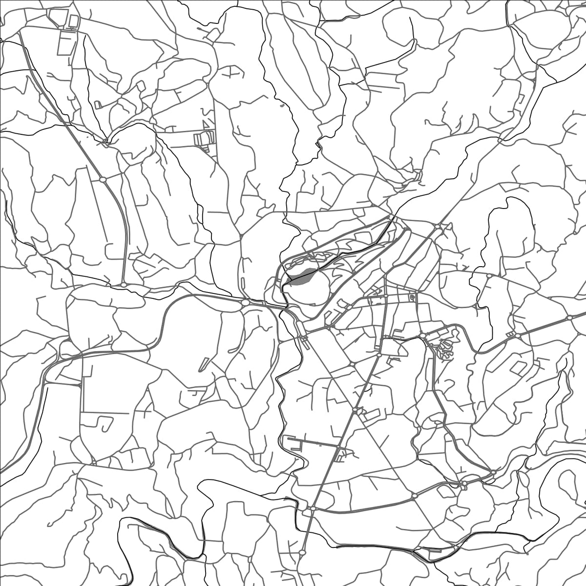 ROAD MAP OF VALE DE CAMBRA, PORTUGAL BY MAPBAKES
