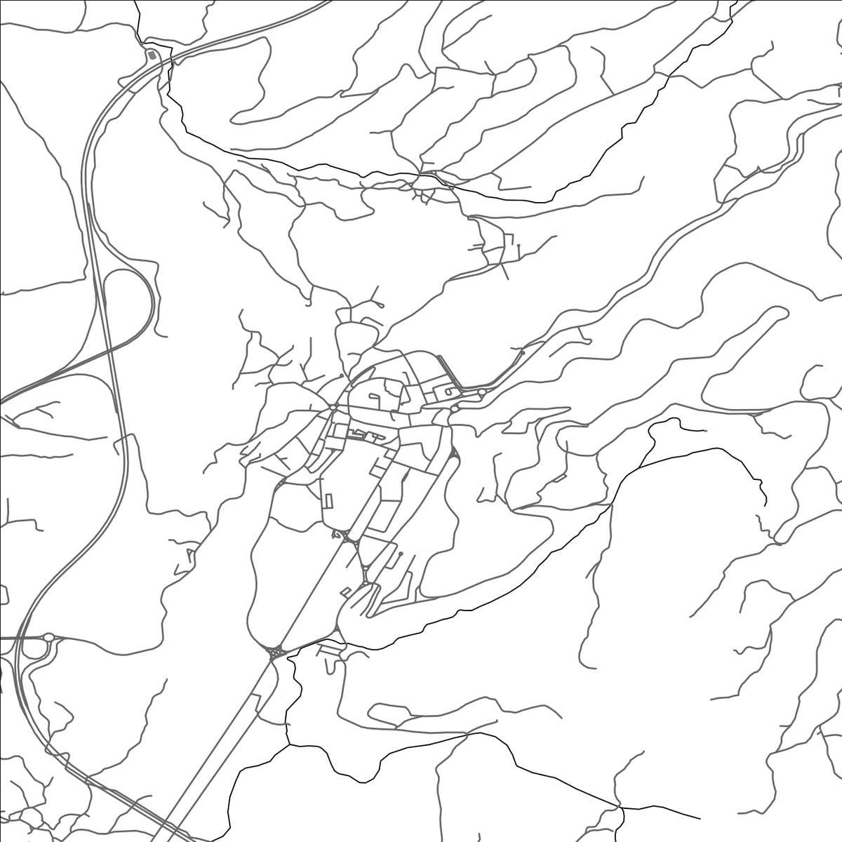 ROAD MAP OF VILA POUCA DE AGUIAR, PORTUGAL BY MAPBAKES