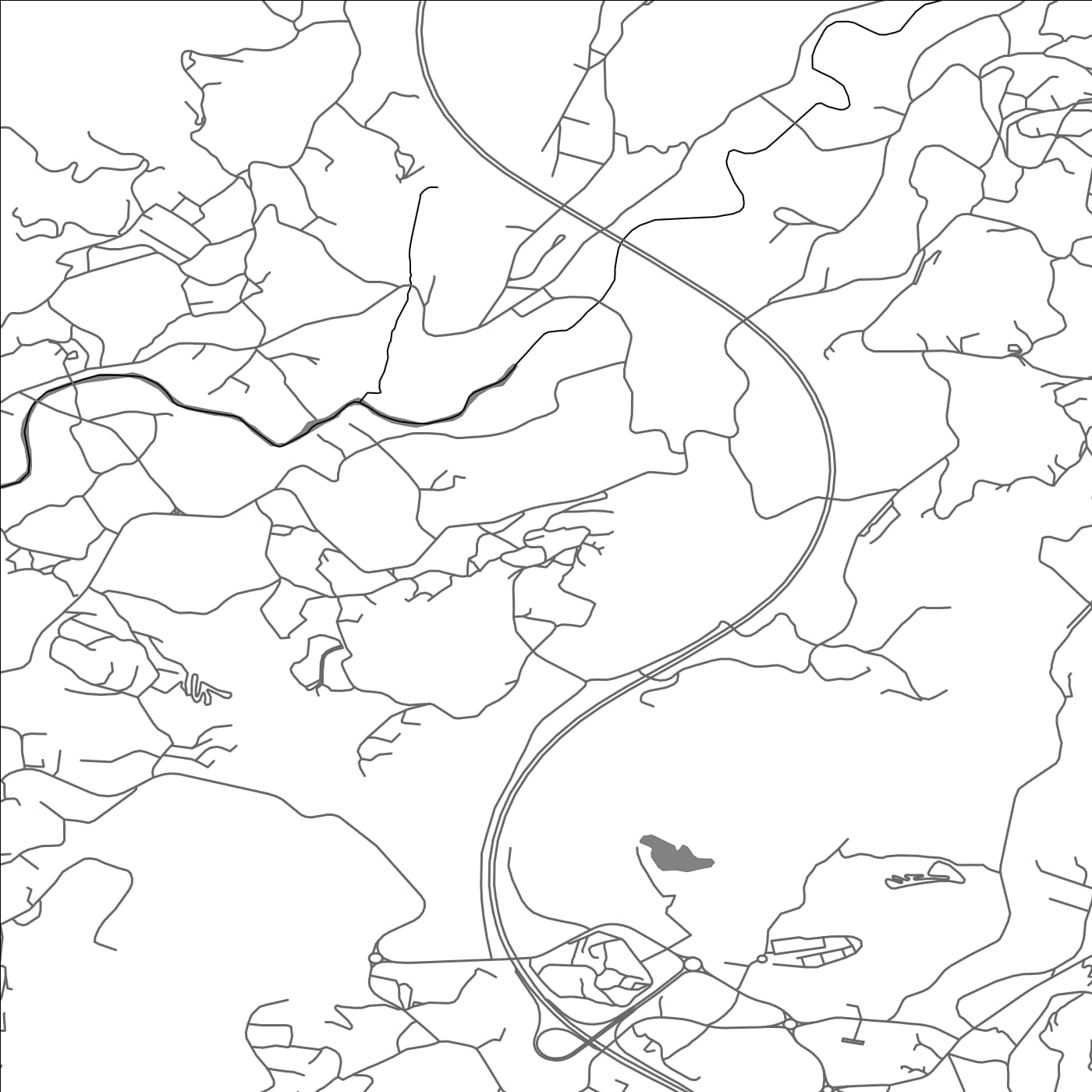 ROAD MAP OF VIZELA, PORTUGAL BY MAPBAKES