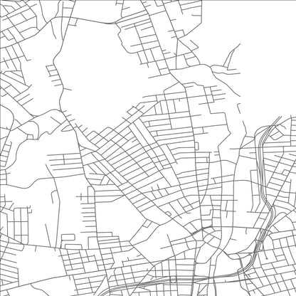 ROAD MAP OF CENTRAL FALLS, RHODE ISLAND BY MAPBAKES